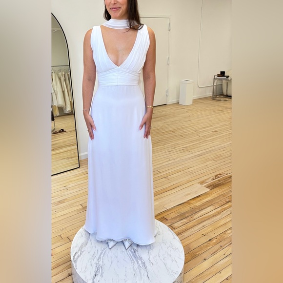 Custom UNDONE by Kate dress with neck scarf - fits size 2/4 - Picture 4 of 7